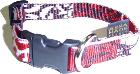 Produktbild von Hundehalsband ARKA Haok Piment Lila Bunt Gurtband 40/64 cm