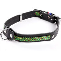 Produktbild von Hundehalsband aus Leder Martin Sellier Colorado in Grün oder Schwarz 18/45 cm