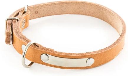 Produktbild von Hundehalsband aus Leder mit Plakette von Martin Sellier