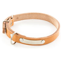 Produktbild von Hundehalsband aus Leder mit Plakette von Martin Sellier
