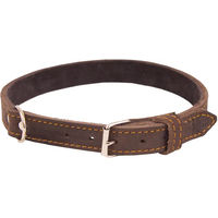 Produktbild von Hundehalsband aus Pull-Up-Leder von AKAH in Braun 55 cm
