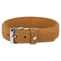 Produktbild von Hundehalsband Boston V2 aus Leder in Beige, Länge 55 cm, Breite 35 mm