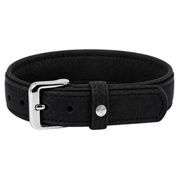 Hundehalsband Boston V2 Mini Lederband Schwarz 25 cm x 12 mm – Bild 1 von 1
