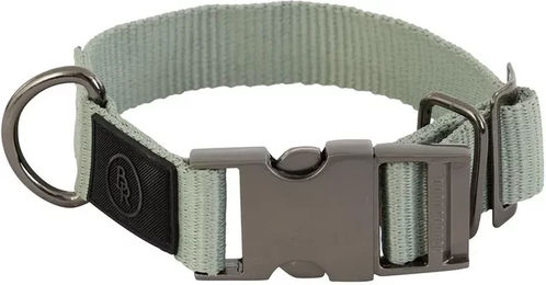 Produktbild von Hundehalsband BR Equitation Gurtband XL für erwachsene Hunde in Schwarz Silber Grün
