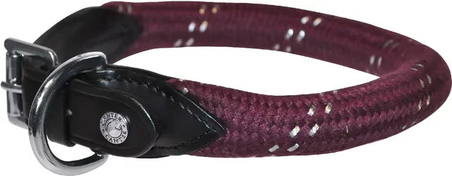 Produktbild von Hundehalsband Canter Corde aus Leder in Schwarz für erwachsene Hunde