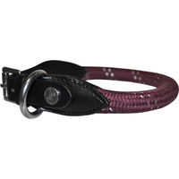 Produktbild von Hundehalsband Canter Corde aus Leder in Schwarz für erwachsene Hunde
