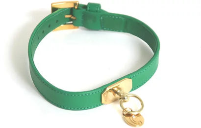 Produktbild von Hundehalsband Carlain Agneau aus Kunstleder in Grün