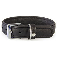 Produktbild von Hundehalsband Denver aus Leder in Schwarz, Länge 60 cm