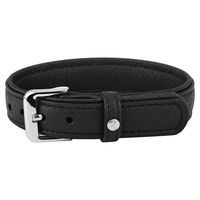 Produktbild von Hundehalsband Denver V2 aus Leder in Schwarz, Länge 65 cm, Breite 35 mm