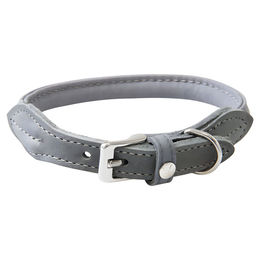 Produktbild von Hundehalsband Dublin aus Leder in Granite Grau 45 cm 10 mm