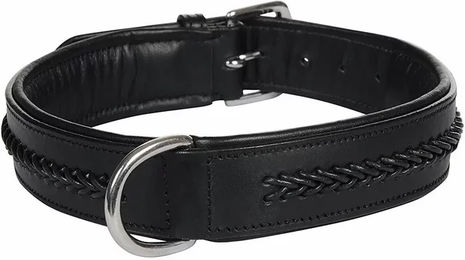Produktbild von Hundehalsband Hekktor Thor aus Leder in Schwarz Größe M für erwachsene Hunde