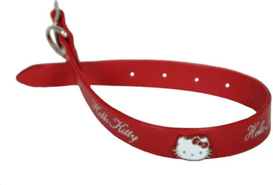 Produktbild von Hundehalsband Hello Kitty aus Kunstleder in Rot 20/40 cm