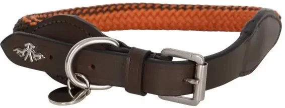 Produktbild von Hundehalsband HV Polo Franka Rope aus Leder in Braun Bunt Größe L