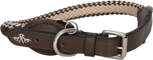Produktbild von Hundehalsband HV Polo Franka Rope aus Leder in Braun Bunt Größe XL