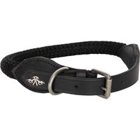 Produktbild von Hundehalsband HV Polo Franka Rope aus Leder in Schwarz Grösse S
