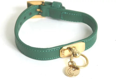 Produktbild von Hundehalsband Martin Sellier Agneau aus Leder in Grün 14/30 cm