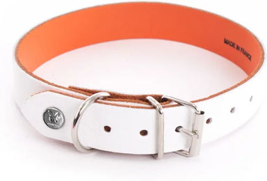Produktbild von Hundehalsband Martin Sellier Allure aus Leder in Weiß 40 cm