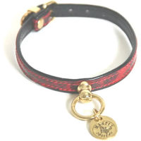 Produktbild von Hundehalsband Martin Sellier aus Kunstleder in Grau Rot 12/30 cm