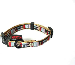 Produktbild von Hundehalsband Martin Sellier Bayadere Bunt Gurtband 20/40-55 cm