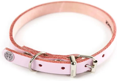 Hundehalsband Martin Sellier COLL aus Leder in Rosa 12-33 cm – Bild 1 von 2