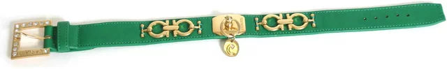 Produktbild von Hundehalsband Martin Sellier Deco aus Leder in Grün 25/40 cm