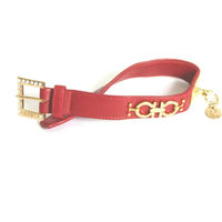 Produktbild von Hundehalsband Martin Sellier Deco Rot aus Kunstleder 25/40 cm