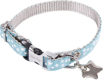 Produktbild von Hundehalsband Martin Sellier Etoiles Gurtband in Türkis und Blau Größe S