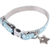 Produktbild von Hundehalsband Martin Sellier Etoiles Gurtband in Türkis und Blau Größe S