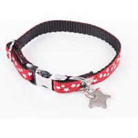 Produktbild von Hundehalsband Martin Sellier Etoiles Gurtband Rot Größe S