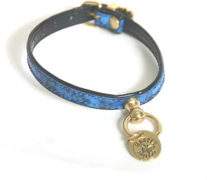 Produktbild von Hundehalsband Martin Sellier Granite aus Kunstleder in Grau und Blau
