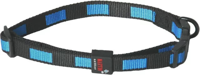 Produktbild von Hundehalsband Martin Sellier Matrix Blau aus Nylon 20/40-55 cm