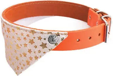Produktbild von Hundehalsband Martin Sellier Miami aus Kunstleder in Rot Orange 35 cm