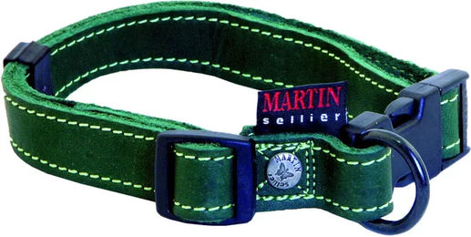 Produktbild von Hundehalsband Martin Sellier Nature aus Leder in Grün 20/40-55 cm