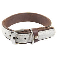 Produktbild von Hundehalsband Norden aus Leder in Grey/Mocca mit 60 cm Länge und 40 mm Breite