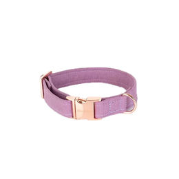 Produktbild von Hundehalsband Orchidee Lila Stoff Größe M für Welpen