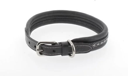 Produktbild von Hundehalsband Pénélope aus Leder in Braun oder Schwarz
