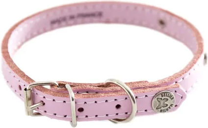 Produktbild von Hundehalsband Sellerie Canine Vendéenne Plaq aus Leder in Rosa 16/40 cm
