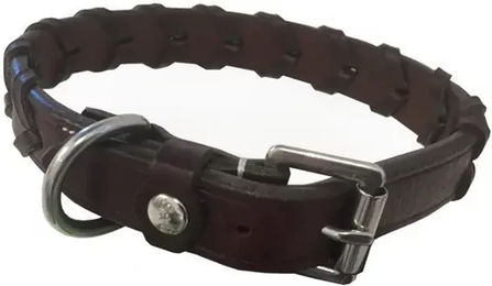 Produktbild von Hundehalsband Silver Crown Bredie aus Leder in Braun