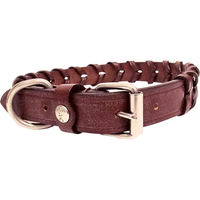 Produktbild von Hundehalsband Silver Crown Bredie aus Leder in Braun