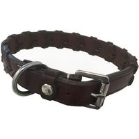 Produktbild von Hundehalsband Silver Crown Bredie aus Leder in Braun für erwachsene Hunde