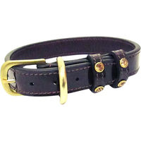 Produktbild von Hundehalsband Silver Crown Cavaletti mit Strass aus Kunstleder 40 cm