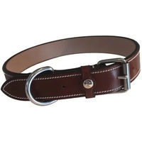 Produktbild von Hundehalsband Silver Crown Karl aus Leder in Braun für erwachsene Hunde