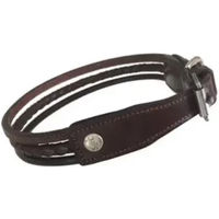 Produktbild von Hundehalsband Silver Crown Nina aus Leder in Schwarz oder Braun