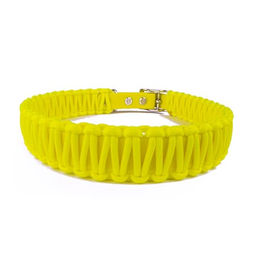Produktbild von Hundehalsband Tierluxe Lori Paracord Gelb Neon XS Wasserabweisend