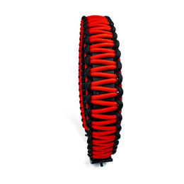 Produktbild von Hundehalsband Tierluxe Mini aus Biothane Schwarz Rot XS