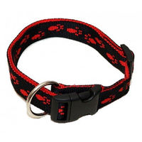 Produktbild von Hundehalsband Wienerlock A. Hoffmann GmbH aus Nylon Schwarz Rot mit Zugentlastung und Wasserabweisender Eigenschaft