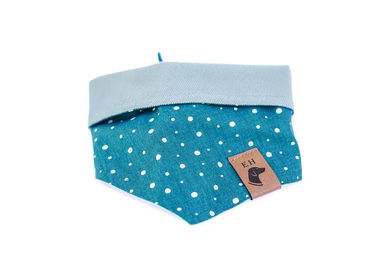 Hundehalstuch Elbhunde Dots XL aus Baumwolle Türkis – Bild 1 von 1