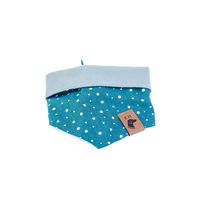 Produktbild von Hundehalstuch Elbhunde Dots XL aus Baumwolle Türkis