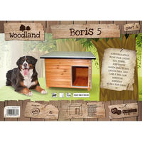 Produktbild von Hundehütte Duvoplus Woodland Boris 4 Classic aus Holz in Braun wasserdicht