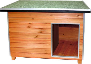 Produktbild von Hundehütte Duvoplus Woodland Boris 5 Classic aus Holz in Braun wasserdicht